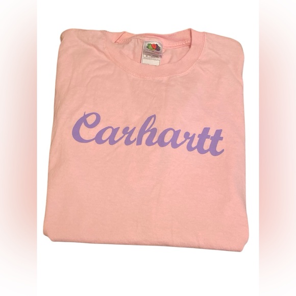 Fruit of the Loom Tops - Carhartt Pink Short Sleeve Tee